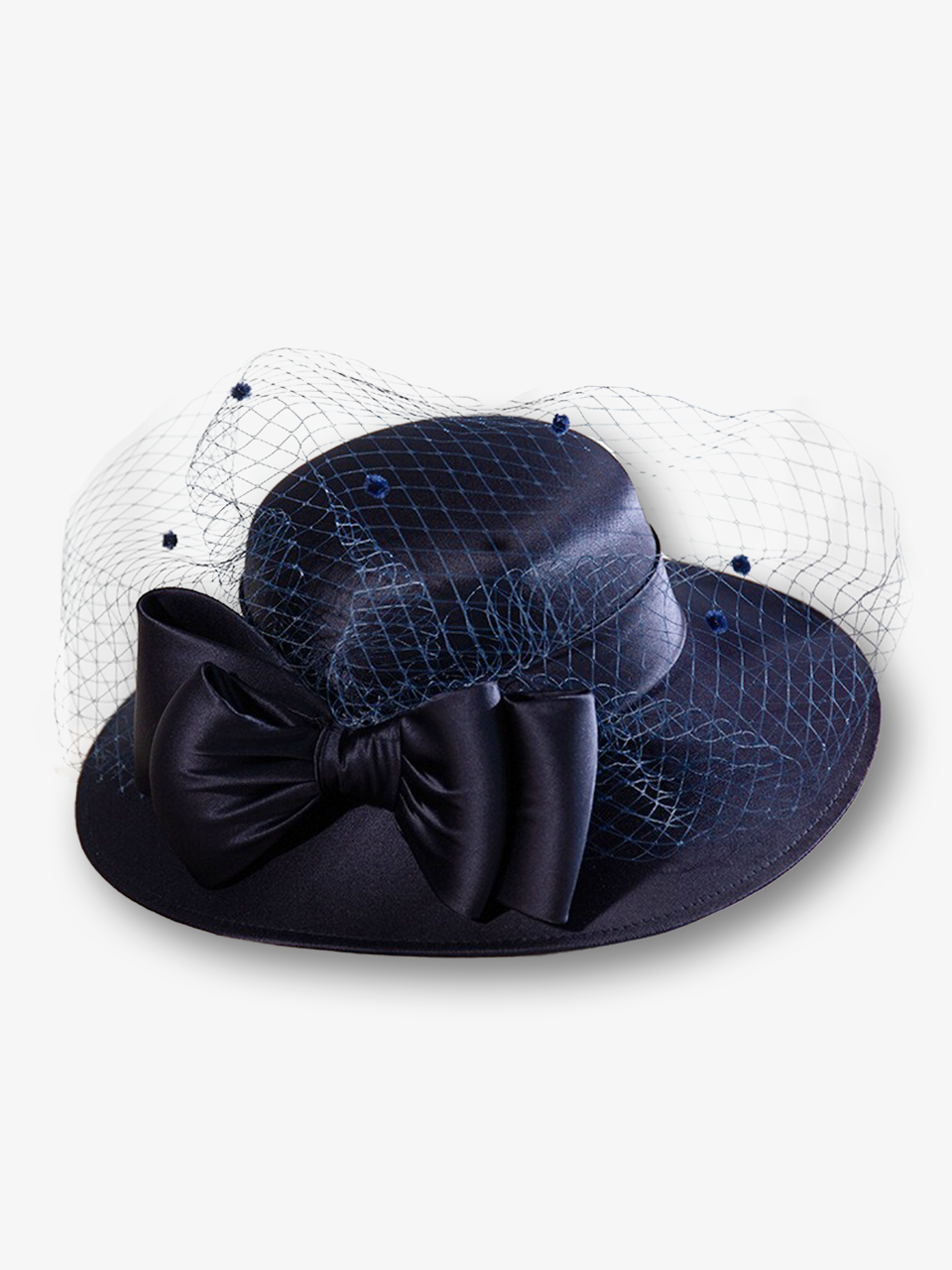 Bowknot Fedora Hat with Veil