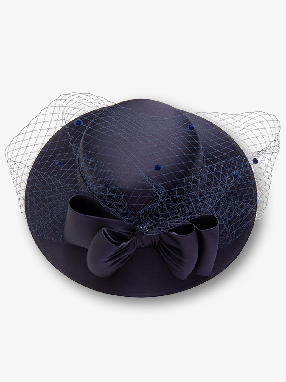 Bowknot Fedora Hat with Veil