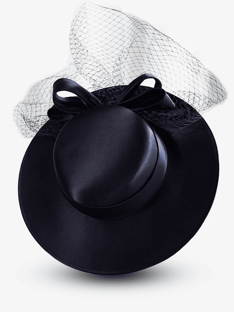 Bowknot Fedora Hat with Veil