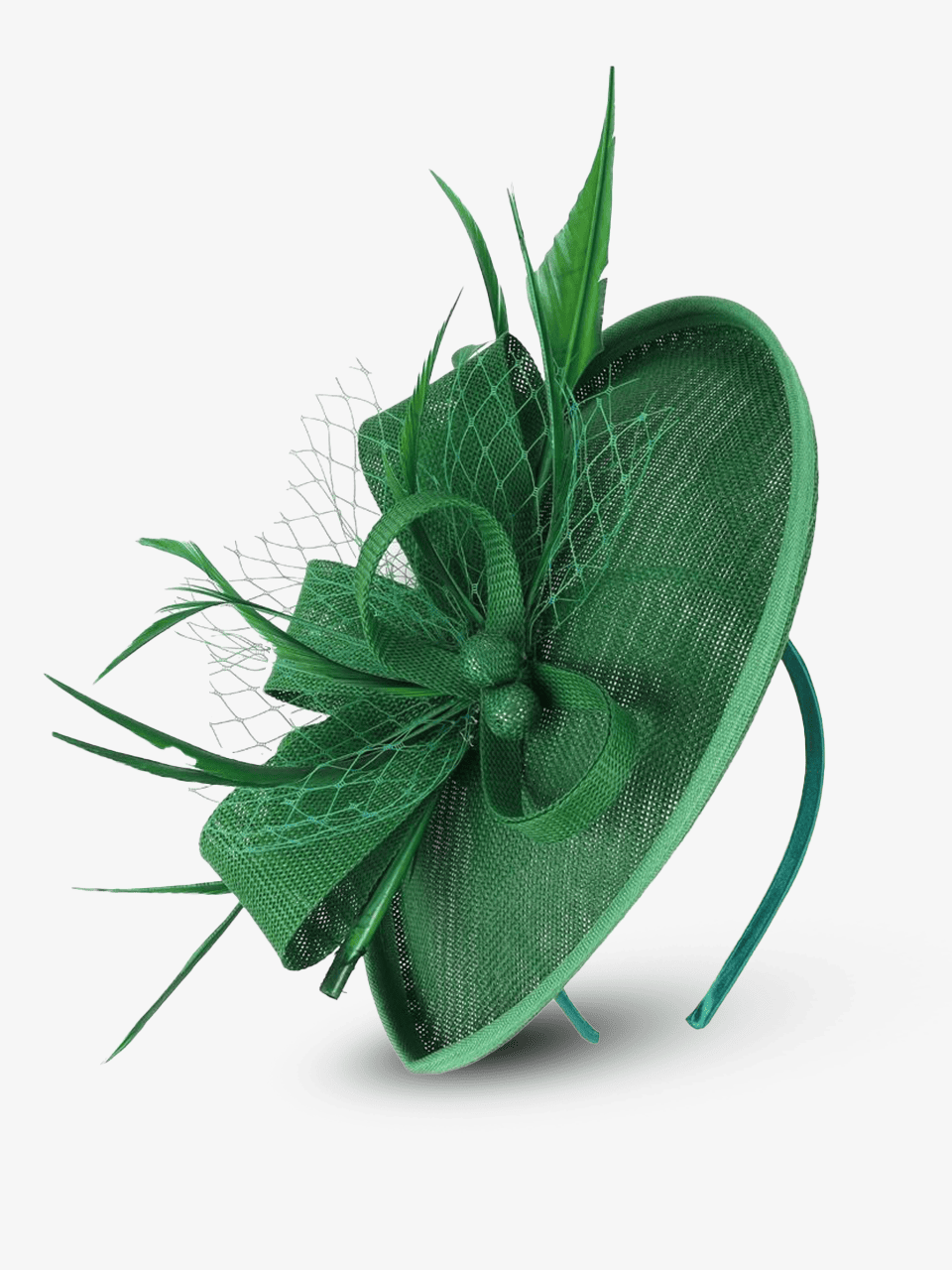 Feather and Floral Embellished Pillbox Hat