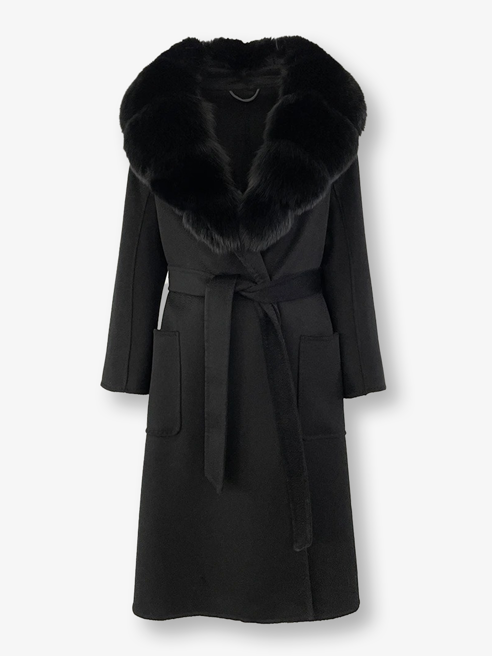 Fox Fur Collar Coat