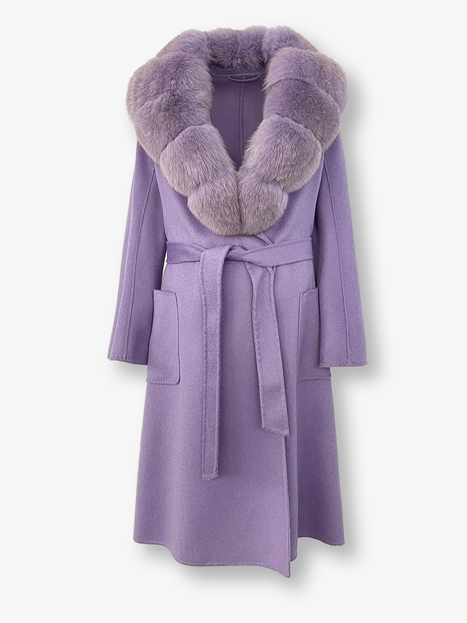 Fox Fur Collar Coat