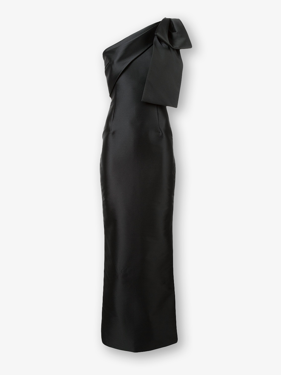 One Shoulder Bow Detail Evening Dress