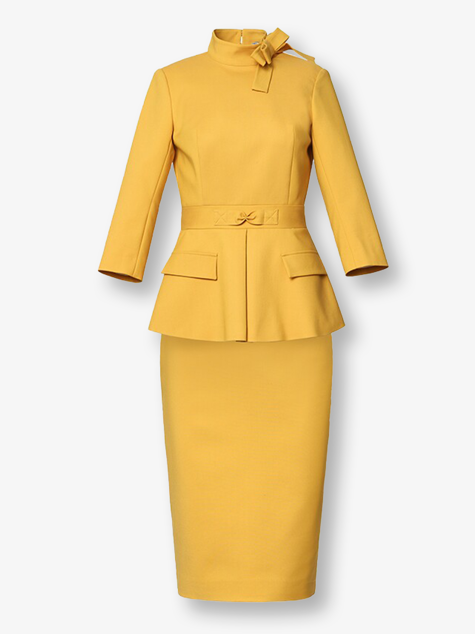 Peplum Waist Two-Piece Suit