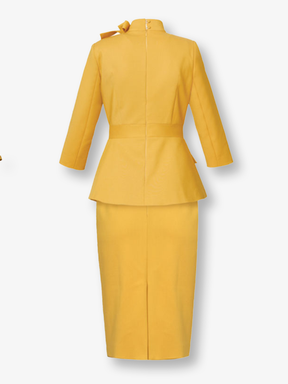 Peplum Waist Two-Piece Suit