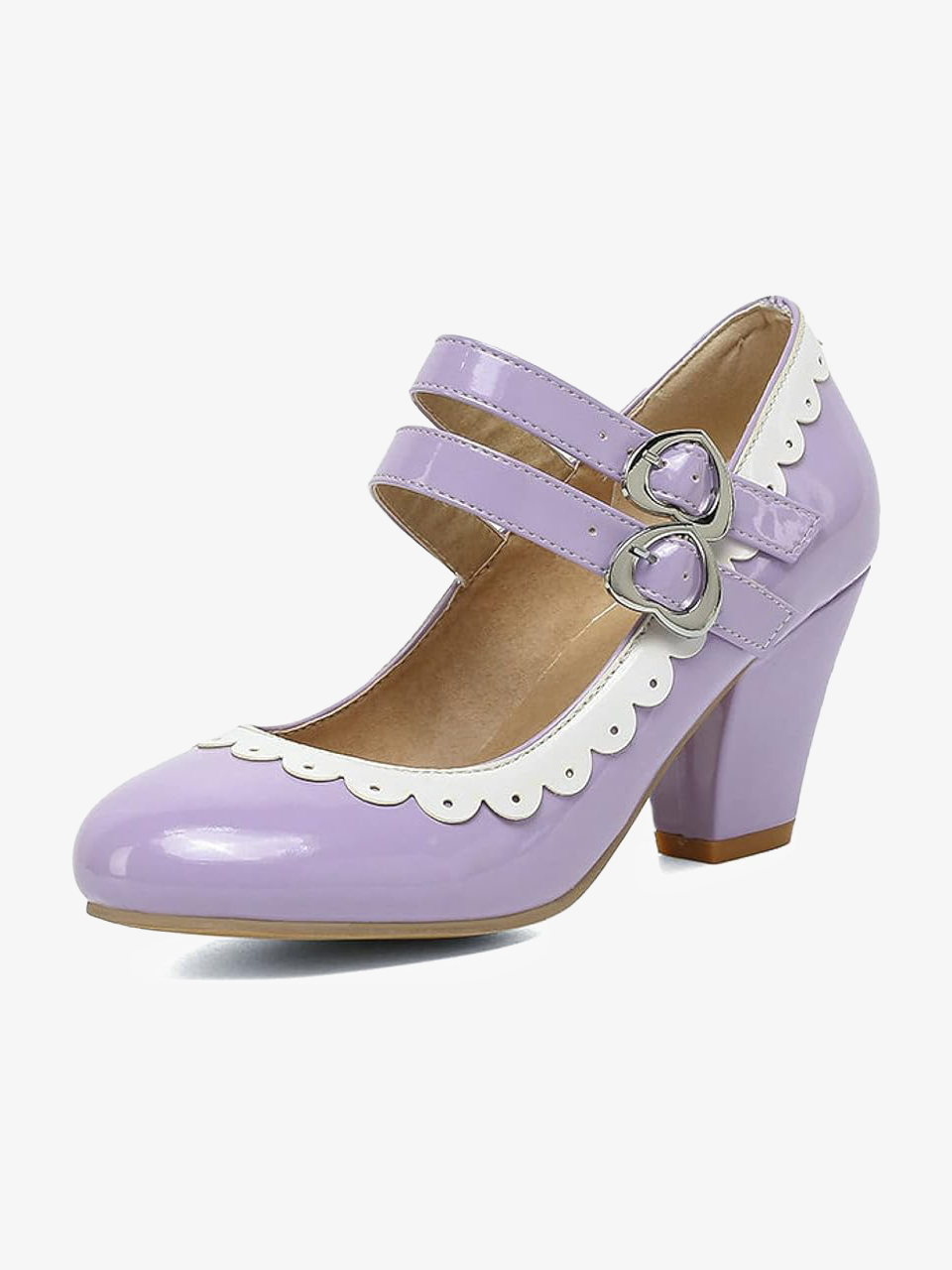 Pointed Toe Mary Jane Shoes with Ankle Strap