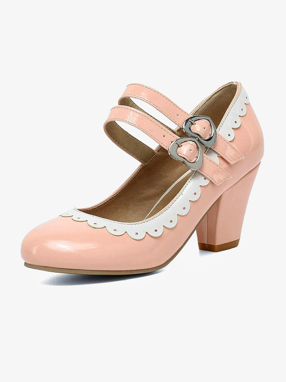 Pointed Toe Mary Jane Shoes with Ankle Strap