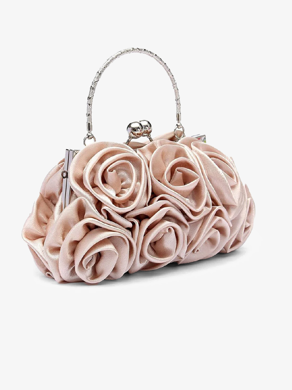 Satin Handbag with Chain Strap