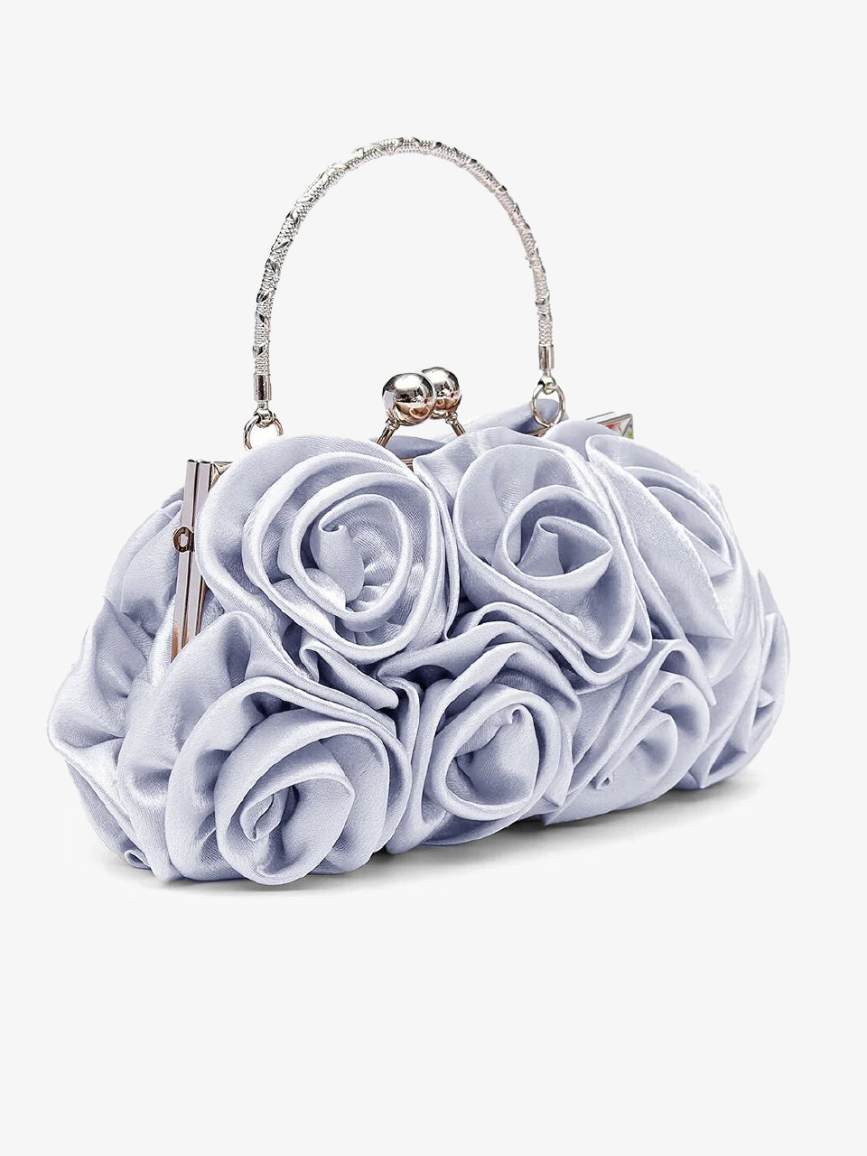 Satin Handbag with Chain Strap