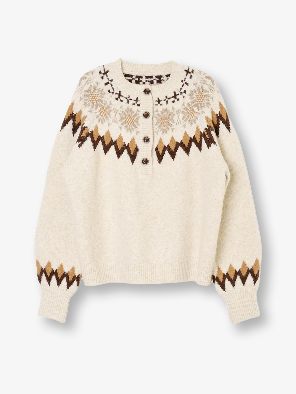 Saved By The Belle Isle Pattern Cozy Sweater